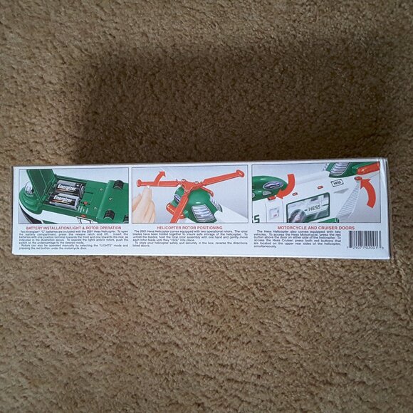 2001 Hess Helicopter with Motorcycle and Cruiser NWT - Picture 4 of 10